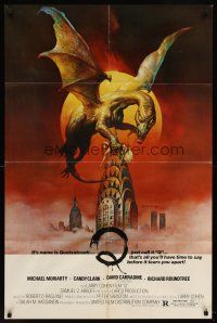 6y704 Q 1sh '82 great Boris Vallejo fantasy artwork of the winged serpent Quetzalcoatl!