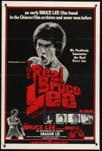 6y718 REAL BRUCE LEE 1sh '73 action images from Hong Kong kung fu documentary!