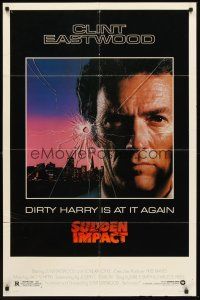 6y846 SUDDEN IMPACT 1sh '83 Clint Eastwood is at it again as Dirty Harry, great image!