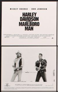 6z169 HARLEY DAVIDSON & THE MARLBORO MAN 11 8x10 stills '91 Mickey Rourke & Don Johnson!