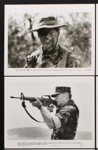 6z323 HEARTBREAK RIDGE 7 8x10 stills '86 action images of Clint Eastwood in camoflauge!