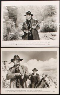 6z541 WYATT EARP 3 8x10 stills '94 cool image of cowboy Kevin Costner shooting gun!