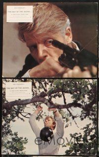 6z938 DAY OF THE JACKAL 5 color English FOH LCs '73 Fred Zinnemann assassination classic, Edward Fox