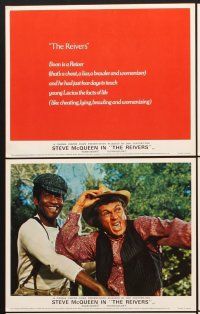 6z865 REIVERS 8 color English FOH LCs '70 rascally Steve McQueen, from William Faulkner's novel!