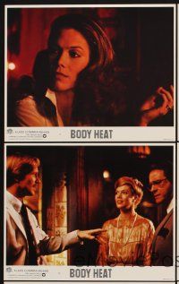 6z918 BODY HEAT 6 8x10 mini LCs '81 William Hurt & sexy Kathleen Turner, Lawrence Kasdan!