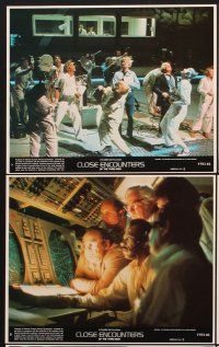 6z662 CLOSE ENCOUNTERS OF THE THIRD KIND 8 8x10 mini LCs '77 Steven Spielberg, Francois Truffaut!