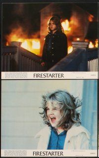 6z759 FIRESTARTER 8 8x10 mini LCs '84 creepy 8 year-old Drew Barrymore, David Keith, George C Scott