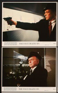 6z761 FIRST DEADLY SIN 8 8x10 mini LCs '80 Frank Sinatra's final role, Faye Dunaway, James Whitmore!