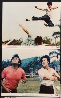 6z767 FISTS OF FURY 8 8x10 mini LCs '73 great images of kung fu master Bruce Lee!