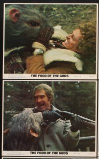 6z775 FOOD OF THE GODS 8 8x10 mini LCs '76 great special effects images with giant rat monsters!