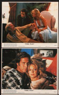6z780 FOUL PLAY 8 8x10 mini LCs '78 sexy Goldie Hawn & Chevy Chase, Burgess Meredith