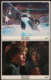 6z785 FREE WILLY 8 8x10 mini LCs '93 Jason James Richter, great orca whale images!
