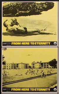 6z796 FROM HERE TO ETERNITY 8 8x10 mini LCs R78 Burt Lancaster, Kerr, Sinatra, Donna Reed, Clift
