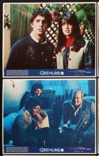6z810 GREMLINS 8 8x10 mini LCs '84 Joe Dante horror comedy, Zach Galligan, Phoebe Cates, Keye Luke!