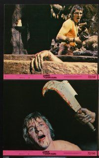 6z815 HORROR ON SNAPE ISLAND 8 8x10 mini LCs '72 a night of pleasure becomes a night of terror!