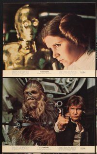 6z880 STAR WARS 8 8x10 mini LCs '77 Luke, Leia, Han, Obi-Wan, Chewbacca, George Lucas classic!