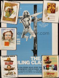 7a047 LOT OF 6 UNFOLDED 30x40s '72 - '79 Ruling Class, Hot Lead & Cold Feet, Castaways & more!