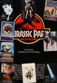 7a061 LOT OF 27 UNFOLDED AND FORMERLY FOLDED DOUBLE-SIDED ONE-SHEETS '91-96 Jurassic Park + more!