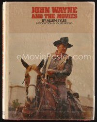7a213 JOHN WAYNE & THE MOVIES 1st edition hardcover book '76 illustrated biography about the Duke!