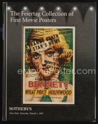 7a228 SOTHEBY'S: THE FEIERTAG COLLECTION OF FINE MOVIE POSTERS hardcover book '97 in full color!
