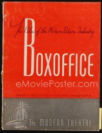 7a078 BOX OFFICE exhibitor magazine February 4, 1939 Three Musketeers, Let Us Live, Gunga Din!