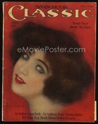 7a145 MOTION PICTURE CLASSIC magazine April 1926 wonderful art of Renee Adoree by Leo Kober!