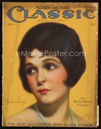 7a144 MOTION PICTURE CLASSIC magazine July 1925 artwork of pretty Norma Talmadge by E. Dahl!