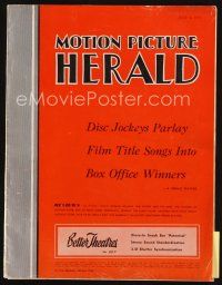 7a089 MOTION PICTURE HERALD exhibitor magazine July 4, 1953 Main Street to Broadway Hirschfeld art