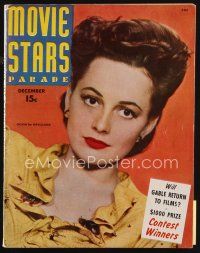 7a167 MOVIE STARS PARADE magazine December 1943 Olivia De Havilland starring in Government Girl!