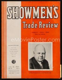 7a090 SHOWMEN'S TRADE REVIEW exhibitor magazine July 10, 1937 John Wayne in I Cover the War!