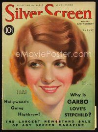 7a109 SILVER SCREEN magazine August 1931 art of pretty Ruth Chatterton by John Rolston Clarke!