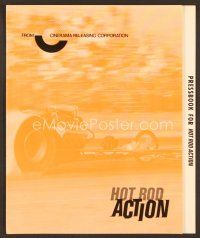 7a442 HOT ROD ACTION pressbook '69 exciting world of speed, drag racing & records, cool car images!