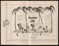 7a449 ISLAND IN THE SUN pressbook '57 James Mason, Fontaine, Dorothy Dandridge, Harry Belafonte