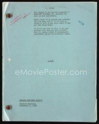 7a317 O.S.S. second revised draft script February 8, 1946, screenplay by Richard Maibaum!