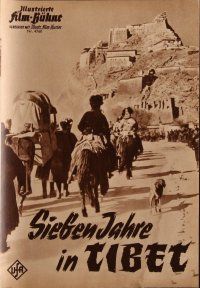 7a270 SEVEN YEARS IN TIBET German program '59 many wonderful images, from Heinrich Harrer book!