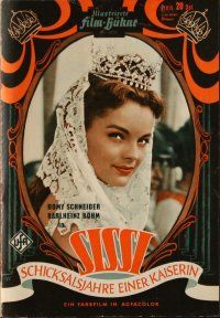 7a272 SISSI: THE FATEFUL YEARS OF AN EMPRESS German program '57 Romy Schneider in the title role!