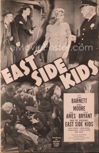 7a416 EAST SIDE KIDS pressbook '40 Dead End Kids rip-off with an entirely new cast!