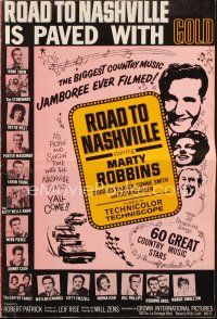 7a470 ROAD TO NASHVILLE pressbook '66 country music w/ Marty Robbins, Johnny Cash!