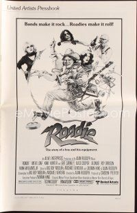 7a471 ROADIE pressbook '80 Meat Loaf, Alice Cooper, Debbie Harry from Blondie, Roy Orbison