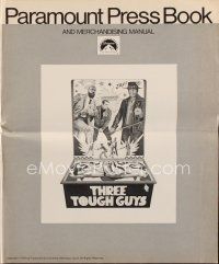 7a493 THREE TOUGH GUYS pressbook '74 Isaac Hayes & Fred Williamson got their own mean game!