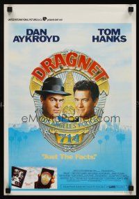 7b503 DRAGNET Belgian '87 Dan Aykroyd as detective Joe Friday with Tom Hanks!