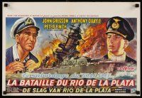 7b580 PURSUIT OF THE GRAF SPEE Belgian '57 Powell & Pressburger's Battle of the River Plate!