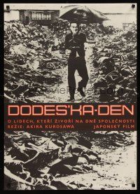 7b259 DODESUKADEN Czech 23x33 '72 Akira Kurosawa, completely different art by J. Hlavaty!