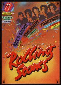 7b274 LET'S SPEND THE NIGHT TOGETHER Czech 23x33 '90 art of Mick Jagger & The Rolling Stones!