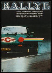 7b283 RALLY Czech 23x33 '80 Alois Brench, cool Porsche racing car artwork by Vaca!