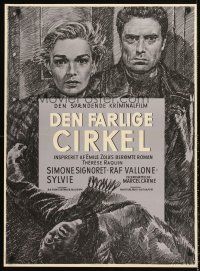 7b300 ADULTRESS Danish '55 Marcel Carne, different art of sexy Simone Signoret, Raf Vallone!
