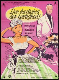 7b359 THIS HAPPY FEELING Danish '59 Debbie Reynolds, Curt Jurgens, Saxon, a spicy look at love!