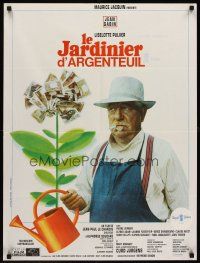 7b643 GARDENER OF ARGENTEUIL French 23x32 '66 great image of Jean Gabin growing money tree!