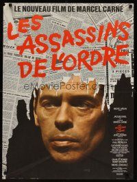 7b659 LAW BREAKERS French 23x32 '73 Marcel Carne's Les Assassins de l'ordre, Jacques Brel!