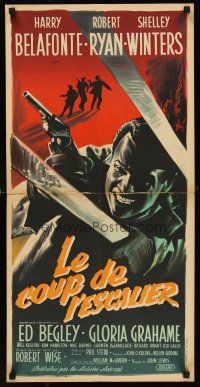 7b666 ODDS AGAINST TOMORROW French '60 Robert Ryan, Robert Wise directed, art of Harry Belafonte!